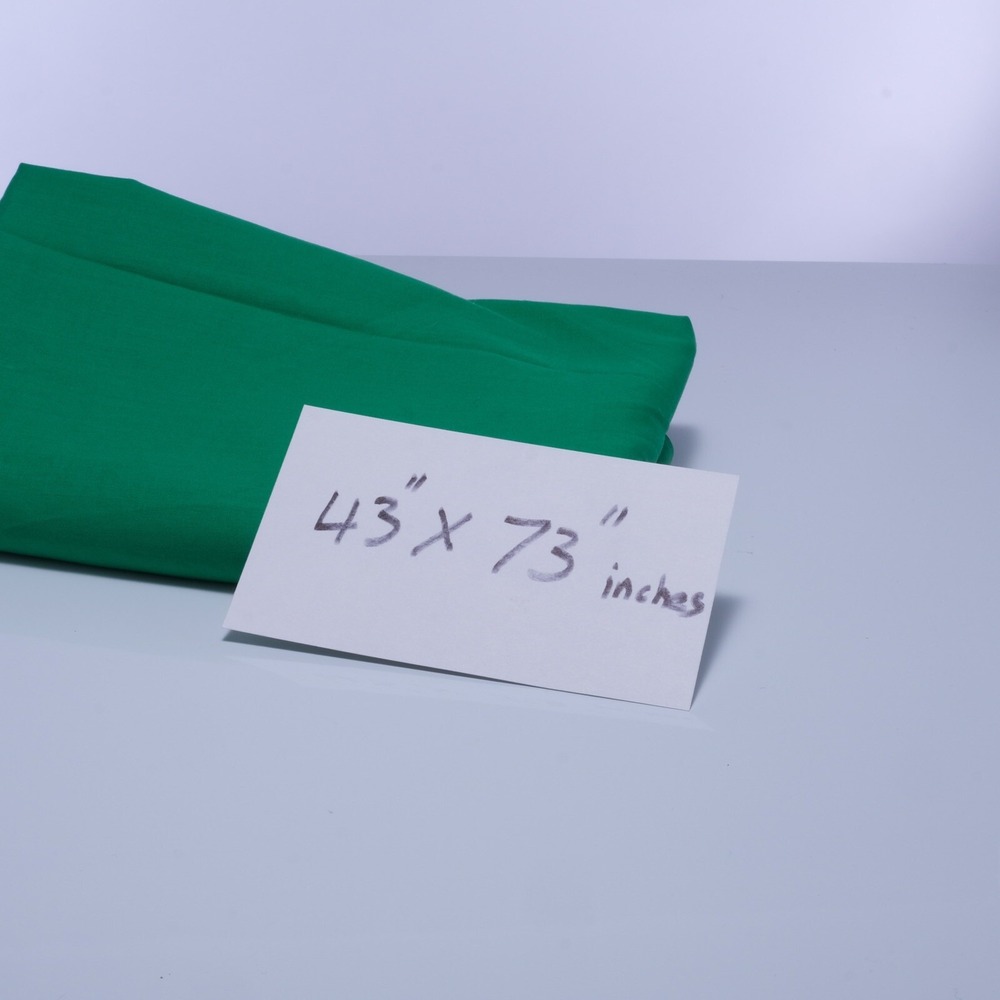 Green Fabric Green Screen, Previously Used For Chromakey